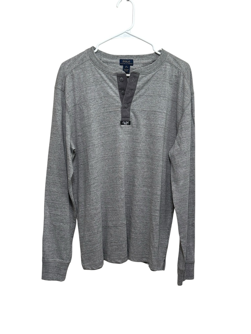Polo by Ralph Lauren. Heather Gray Long-Sleeve Henley